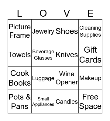 Present Bingo Card