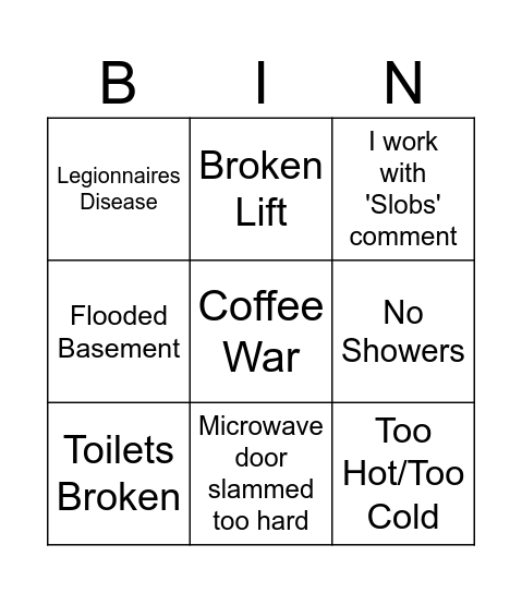 Gracechurch Bingo Card