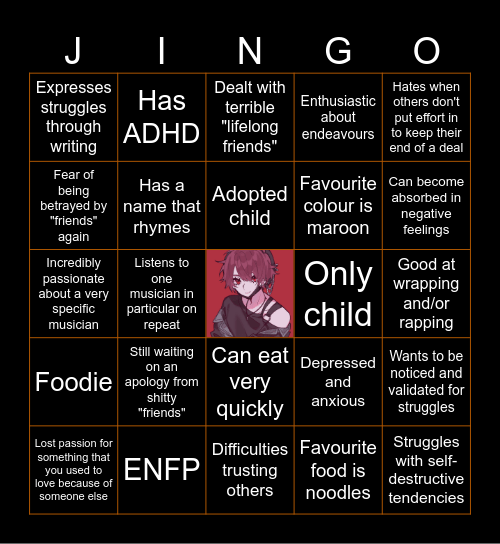 Mok Jiseok bingo Card