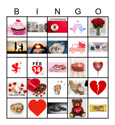 Valentine Bingo Card