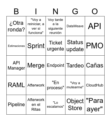 DELOITTE Bingo Card