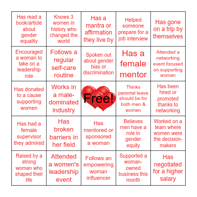 WFRI Galentine's Day Bingo! Bingo Card