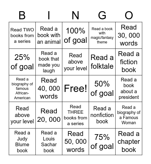 Ms. Melton's Group B Bingo Card Bingo Card