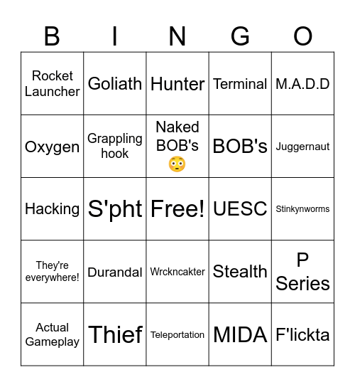 Marathon Bingo Card