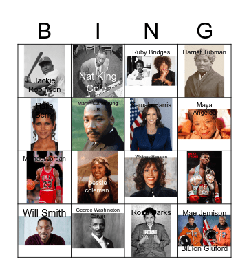 Black History Month Bingo Card
