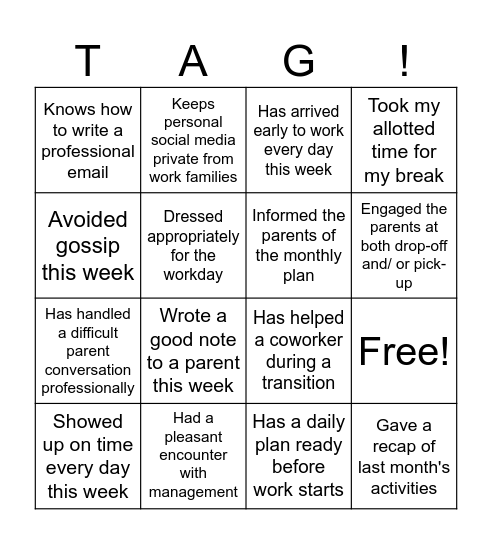 Level Up Bingo Card
