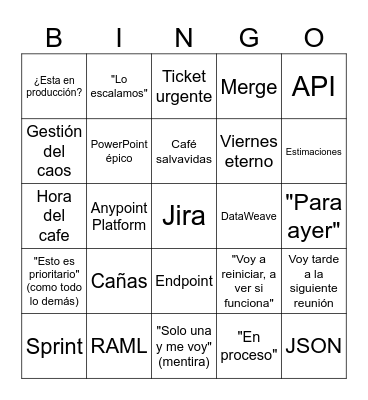 DELOITTE Bingo Card
