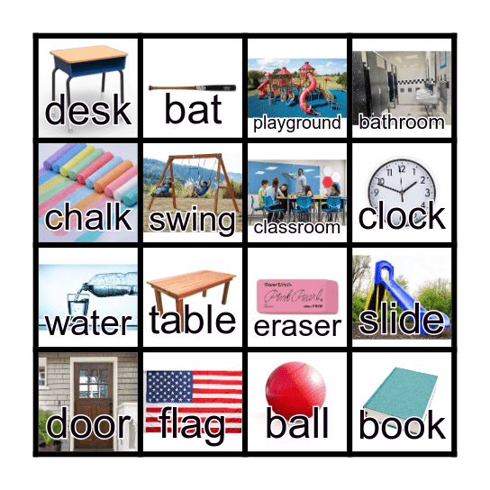 FFF Classroom  U.1  Ch.2 Bingo Card