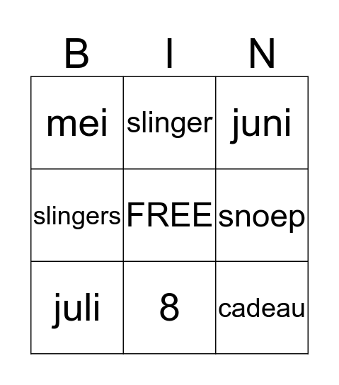 KYSHAINI'S BDAY BINGO  Bingo Card