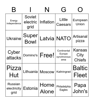 CNN 10 2/10/25 Bingo Card