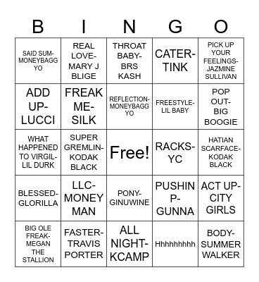 RATCHET BINGO Card