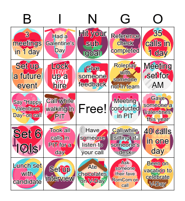 Friendship Party Bingo Card