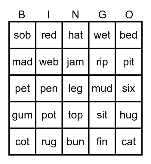 Valentine Bingo Card