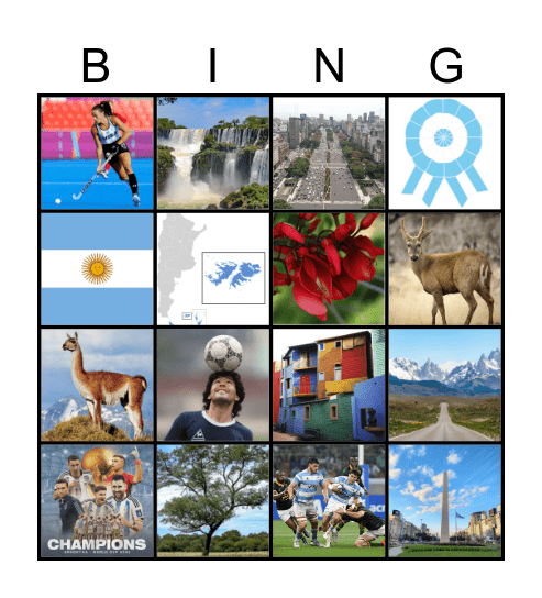 ARGENTINA 3 Bingo Card