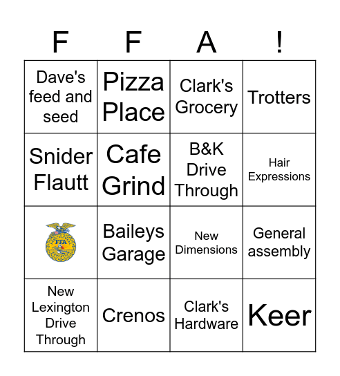 Buisness Bingo Card