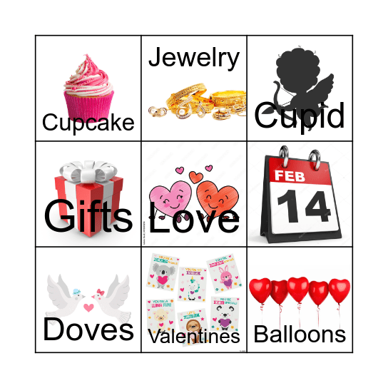 Valentine's Day Bingo Card