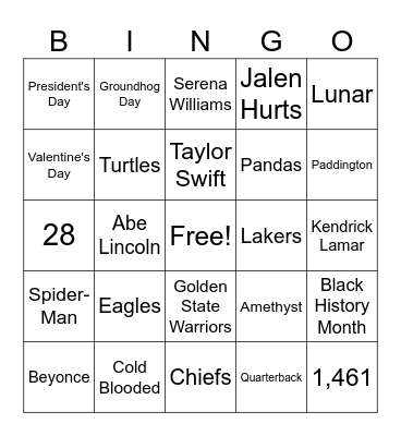 News and Facts Bingo Card