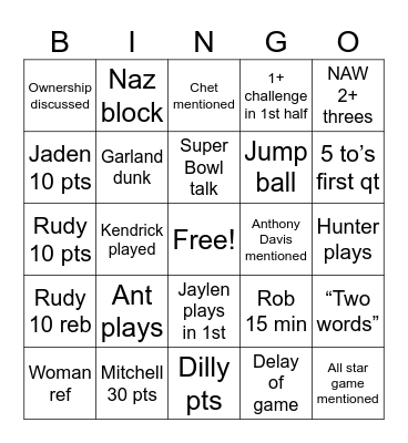 2.10.25 Bingo Card