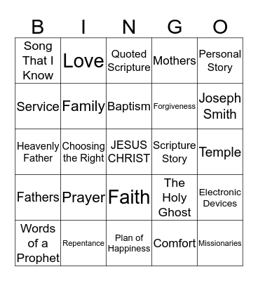 CONFERENCE BINGO Card