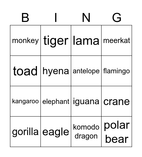 Nature makes happy Bingo Card