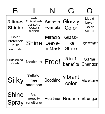 The Frustrated Color Enthusiast Bingo Card