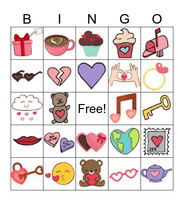 Valentine's Day 2025 Bingo Card