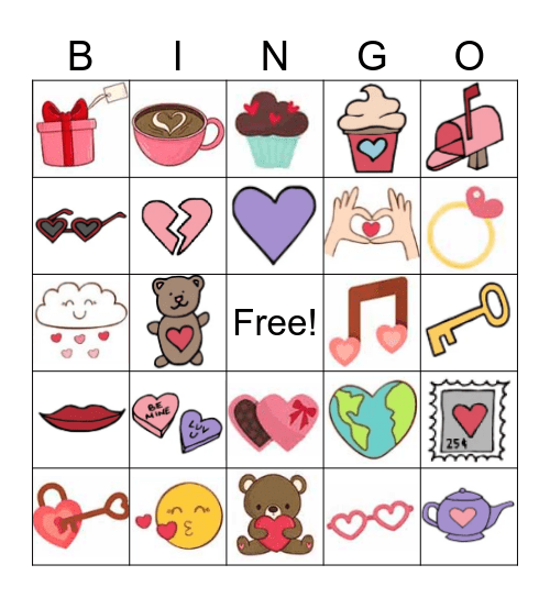 Valentine's Day 2025 Bingo Card