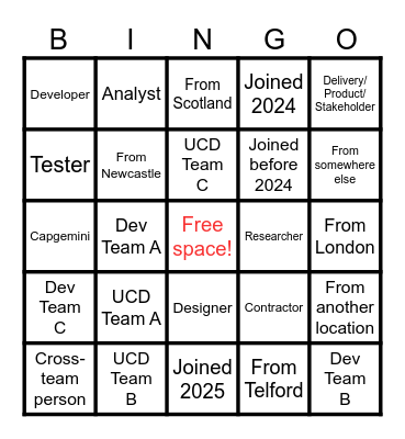 Benny Hill Bingo Card