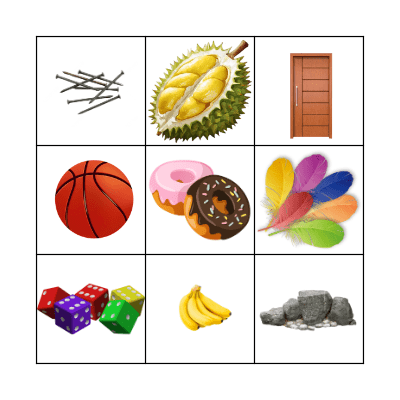 awal huruf p, b, d Bingo Card