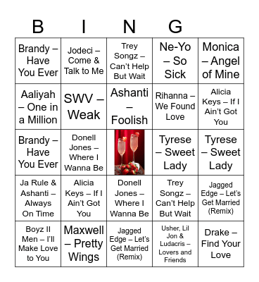 Valentine's Day Bingo Card