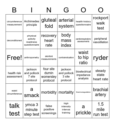 chapter 11 vocab Bingo Card