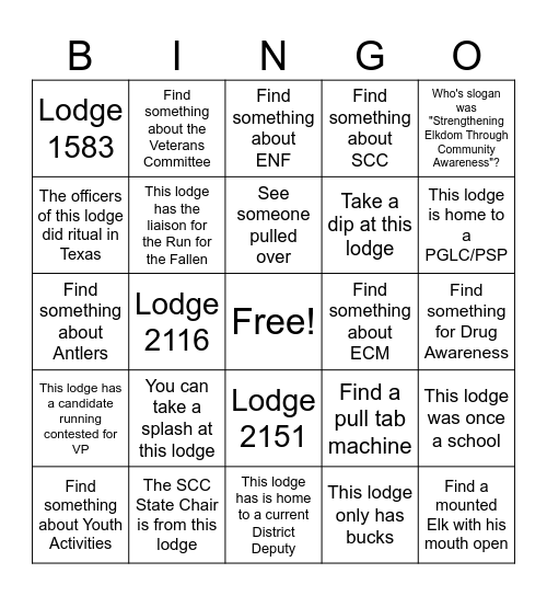 #1050 Pub Crawl Bingo Card