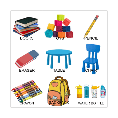 CLASSROOM THINGS Bingo Card