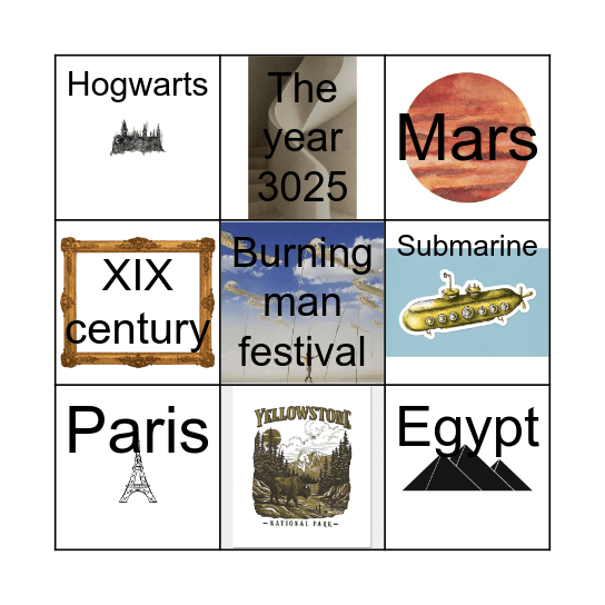 If I sent you a postcard from this place, it would say ... Bingo Card