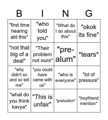 Parlay Bingo Card