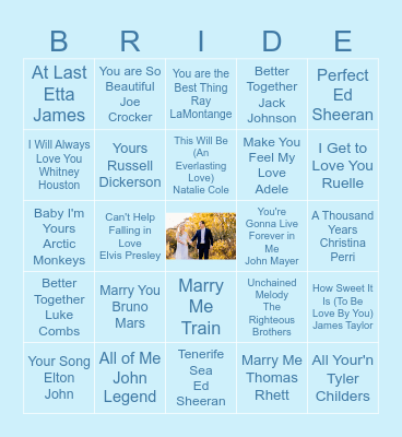 BRIDE BINGO Card