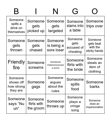 Bingo Olympics Bingo Card