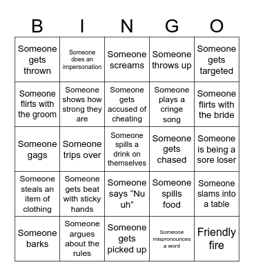 Bingo Olympics Bingo Card
