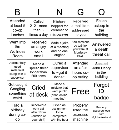 40v Bingo Card