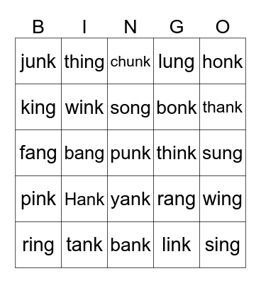 Welded Sounds * Bingo Card