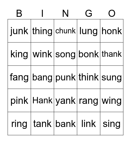 Welded Sounds * Bingo Card