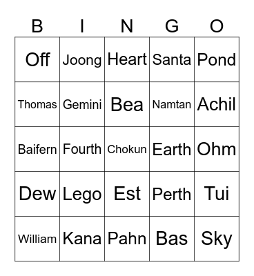 Gemini’s Bingo Card
