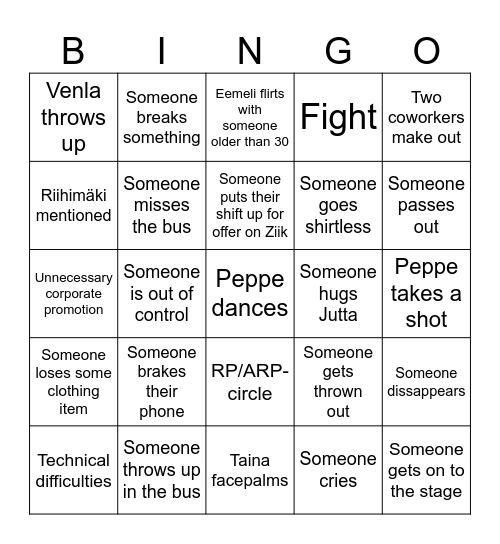 40v Bingo Card