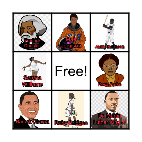 Black History Bingo Card