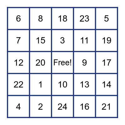 YMCA LEADERSHIP RALLY BINGO Card