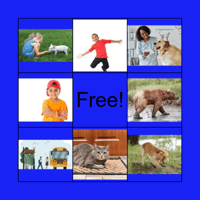 Short Vowel: Sentence Dictation Bingo Card