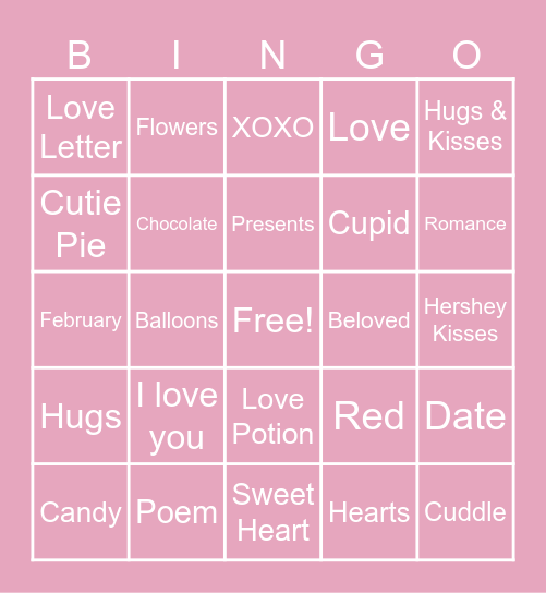 free printable bingo cards for valentines day