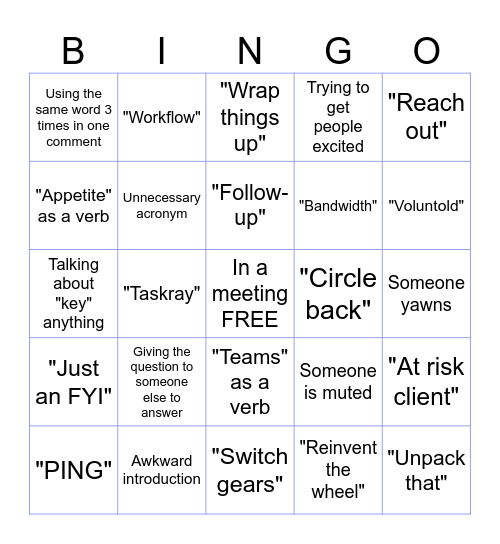 Meeting #021125 Bingo Card