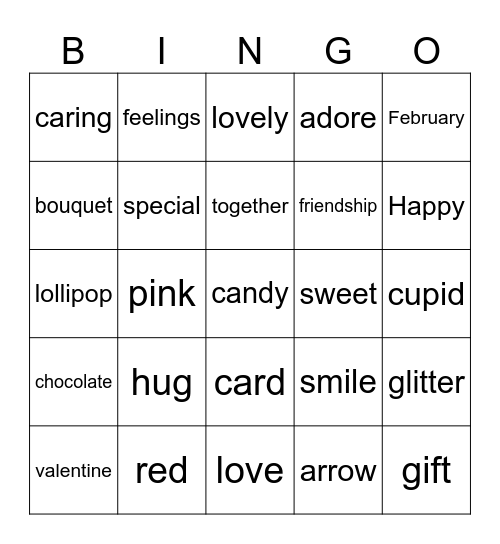 Santiago's Spelling B Bingo Card
