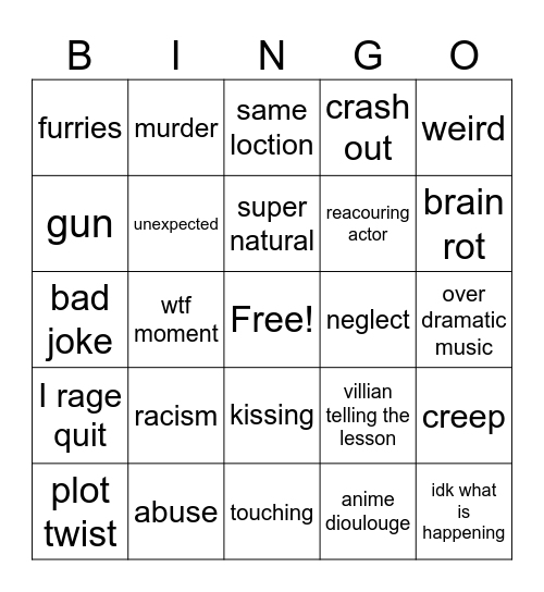 tomarows teachingunex Bingo Card